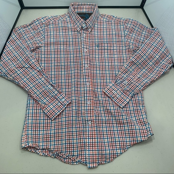 Wrangler 20X Shirt Adult Youth XXL Competition Advanced Comfort Button Down Boy - Picture 2 of 7